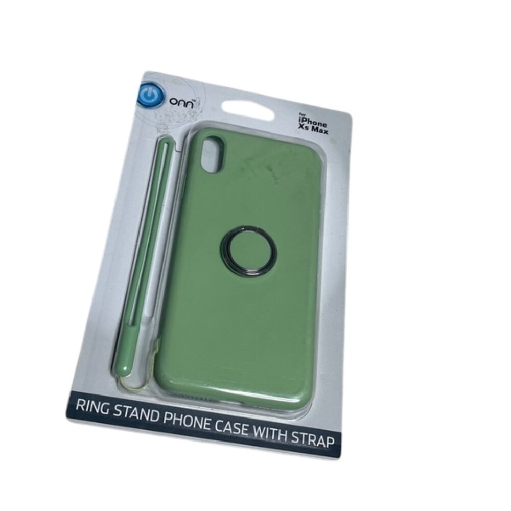 Onn iPhone XS Max Ring Stand Phone Case with Strap